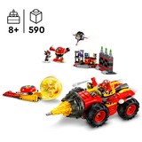 LEGO Super Sonic vs. Egg Drillster, Juegos de construcción Juego de construcción, 8 año(s), Plástico, 590 pieza(s), 973 g