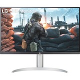 LG 27UP650P-W, Monitor LED plateado