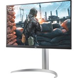 LG 27UP650P-W, Monitor LED plateado