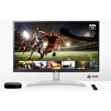 LG 27UP650P-W, Monitor LED plateado