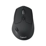 Logitech M720 Ratones, Ratón negro, mano derecha, Óptico, RF Wireless + Bluetooth, 1000 DPI, Negro