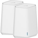 Netgear Orbi Pro WiFi 6 Mini AX1800 System 2-Pack (SXK30) Doble banda (2,4 GHz / 5 GHz) Wi-Fi 6 (802.11ax) Blanco 7 Interno, Punto de acceso Blanco, Interno, Poder, 250 m², Doble banda (2,4 GHz / 5 GHz), Wi-Fi 6 (802.11ax)