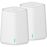 Netgear Orbi Pro WiFi 6 Mini AX1800 System 2-Pack (SXK30) Doble banda (2,4 GHz / 5 GHz) Wi-Fi 6 (802.11ax) Blanco 7 Interno, Punto de acceso Blanco, Interno, Poder, 250 m², Doble banda (2,4 GHz / 5 GHz), Wi-Fi 6 (802.11ax)