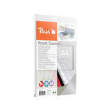 Peach PB100-15 cubierta A4 Transparente 25 pieza(s), Portadas para encuadernado A4, Transparente, 0,18 mm, 25 pieza(s)