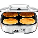 Rommelsbacher Pancake Maker PC1800 Pam, Máquina de hacer tortitas plateado