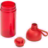 Room Copenhagen Botella de agua LEGO 0,5 litros rojo/Transparente