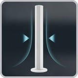 Rowenta Urban Cool VU6720 Blanco, Ventilador blanco, Ventilador tipo torre para el hogar, Blanco, Piso, 61 dB, 8 h, IP20
