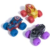 Spin Master MONSTER JAM - Pack 3 Coches Monster Truck Marvel Oficial Escala 1:87 Metálicos: Black Panther, Capitán América y Iron Man - Coches para Niños - Juegos Infantiles - Juguetes Niños 3 años +, Vehículo de juguete Monster Jam - Pack 3 Coches Monster Truck Marvel Oficial Escala 1:87 Metálicos: Black Panther, Capitán América y Iron Man - Coches para Niños - Juegos Infantiles - Juguetes Niños 3 años +, Juego de vehículos, 3 año(s), Metal, Plástico, Multicolor