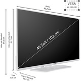 Telefunken XF40VP750M-W, Televisor LED blanco
