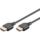 goobay Cable HDMI de alta velocidad delgado con Ethernet, 4K @ 60Hz negro