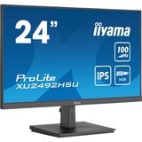 iiyama ProLite XU2492HSU-B6 pantalla para PC 60,5 cm (23.8") 1920 x 1080 Pixeles Full HD LED Negro, Monitor LED negro (mate), 60,5 cm (23.8"), 1920 x 1080 Pixeles, Full HD, LED, Negro