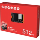 ADATA SGAMMIXS55-512G-C unidad de estado sólido 512 GB M.2 PCI Express 4.0 NVMe 3D NAND negro, 512 GB, M.2, 5000 MB/s