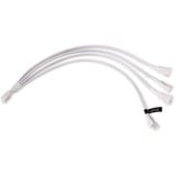 Alphacool Divisor de cable en Y 4 pines a 4x 4 pines PWM, 30 cm, Cable Y blanco