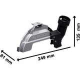 Bosch 1 600 A03 3ZB accesorio para amoladora angular cubierta de extractor de polvo, Accesorio de aspiradora cubierta de extractor de polvo, 18 cm, Bosch, GWS 18V-180 P; GWS 18V-180 PC; GWS 14-180 – GWS 30-180; GWS 2000-180; GWS 2200-180, Negro, Plata, 400 g