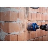 Bosch Expert 2 608 900 527 accesorio para adaptador de taladro Adaptador para sierra de corona azul, Adaptador para sierra de corona, Vástago hexagonal, Metal, Pipa, Plástico, Perfil, Madera con clavos, Azul, Plata, 80 mm, 3,37 cm