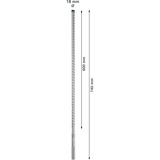 Bosch Expert Broca para martillo SDS Max-8X, Taladro Martillo perforador, Hammer drill bit, 1,8 cm, 740 mm, Concreto, Piedra, 60 cm