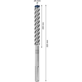 Bosch Expert Broca para martillo SDS Max-8X, Taladro Martillo perforador, Hammer drill bit, 2,5 cm, 320 mm, Concreto, Piedra, 20 cm