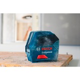 Bosch GLL 2-10 Professional Nivel de línea 10 m 630-650 nm, Láser de líneas cruzadas azul/Negro, 10 m, 0,3 mm/m, 4°, 650 nm, Rojo, 630-650 nm