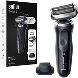 Braun Series 7 71-N1200s, Máquina de afeitar negro/Plateado