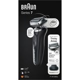 Braun Series 7 71-N1200s, Máquina de afeitar negro/Plateado