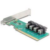DeLOCK Tarjeta PCI Express x16 a 4 x interno SFF-8643 NVMe - LP, Tarjeta de interfaz 