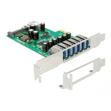 DeLOCK Tarjeta PCI Express x1 con 6 x USB externos + 1 x USB interno 5, Controlador USB 