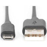 Digitus Cable de conexión USB 2.0 USB-A (conector) > Micro-USB (conector) negro