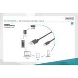 Digitus Cable de conexión USB 2.0 USB-A (conector) > Micro-USB (conector) negro