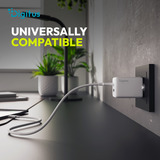 Digitus Cargador USB GaN 45W, 1x USB-C, 1x USB-A blanco