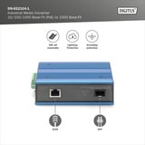 Digitus Convertidor de medios 10/100/1000Base-TX PoE a 1000Base-FX 