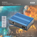 Digitus Convertidor de medios 10/100/1000Base-TX PoE a 1000Base-FX 
