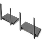 Digitus Set extensor KVM HDMI inalámbrico, Alargador de HDMI negro