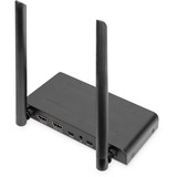 Digitus Set extensor KVM HDMI inalámbrico, Alargador de HDMI negro