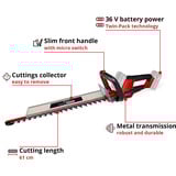 EINHELL GE-CH 36/61 Li-Solo, 3410965, Cortasetos rojo/Negro