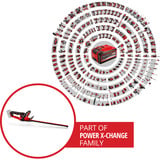 EINHELL Tijera profesional para setos a batería GP-CH 18/50 Li BL-Solo, 18Volt, Cortasetos rojo/Negro