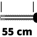 Einhell GE-CH 1855/1 Li - Solo Cuchilla doble 2,44 kg, Cortasetos rojo/Negro, Batería, 2,44 kg, 130 mm, 1005 mm, 170 mm, 3,02 kg