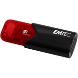 Emtec Click Easy unidad flash USB 16 GB USB tipo A 3.2 Gen 2 (3.1 Gen 2) Negro, Rojo, Lápiz USB rojo/Negro, 16 GB, USB tipo A, 3.2 Gen 2 (3.1 Gen 2), Sin tapa, Negro, Rojo