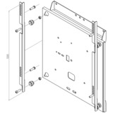 HAGOR 5761 soporte para pantalla de señalización 165,1 cm (65") Blanco, Adaptador blanco, 45 kg, 165,1 cm (65"), 400 x 400 mm