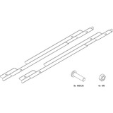 HAGOR 5761 soporte para pantalla de señalización 165,1 cm (65") Blanco, Adaptador blanco, 45 kg, 165,1 cm (65"), 400 x 400 mm