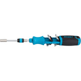 Hazet Destornillador de carraca con puntas 811R-3, Conjuntos de bits azul/Negro