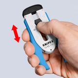 KNIPEX Herramienta pelacables para fibra óptica, Herramienta de pelado / decapado azul/blanco