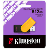 Kingston DTXS/512GB, Lápiz USB negro/Amarillo