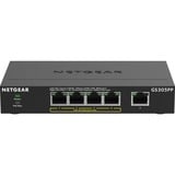 Netgear GS305PP No administrado Gigabit Ethernet (10/100/1000) Energía sobre Ethernet (PoE) Negro, Interruptor/Conmutador negro, No administrado, Gigabit Ethernet (10/100/1000), Bidireccional completo (Full duplex), Energía sobre Ethernet (PoE), Montaje de pared