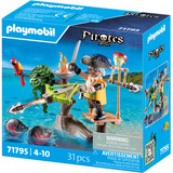 PLAYMOBIL Piratas Pirata con ballesta, Juegos de construcción 