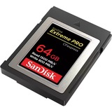 SanDisk Extreme Pro 64 GB CFexpress, Tarjeta de memoria 64 GB, CFexpress, 1500 MB/s, 800 MB/s, Negro