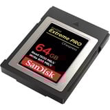 SanDisk Extreme Pro 64 GB CFexpress, Tarjeta de memoria 64 GB, CFexpress, 1500 MB/s, 800 MB/s, Negro