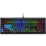 Sharkoon SKILLER SGK60 teclado USB QWERTY Español Negro, Teclado para gaming negro, Completo (100%), USB, Interruptor mecánico, QWERTY, LED RGB, Negro