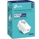 TP-Link TL-PA7017P adaptador de red PowerLine 1000 Mbit/s Ethernet Blanco 1 pieza(s), PowerLAN blanco, 1000 Mbit/s, IEEE 1901, IEEE 802.3, IEEE 802.3ab, IEEE 802.3u, Gigabit Ethernet, 10,100,1000 Mbit/s, HomePlug AV2, OFDM