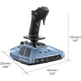 Thrustmaster TCA Sidestick X Airbus Edition Negro, Azul USB Palanca de vuelo Analógico/Digital PC, Xbox Series S, Xbox Series X, Palanca de mando negro, Palanca de vuelo, PC, Xbox Series S, Xbox Series X, Botón menú, Botón Compartir, Analógico/Digital, Alámbrico, USB