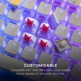 Turtle Beach TBK-1002-12-DE, Teclado para gaming aluminio (cepillado)/blanco